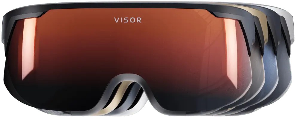 Immersed Visor Founder's Edition shown in several colorways, front view