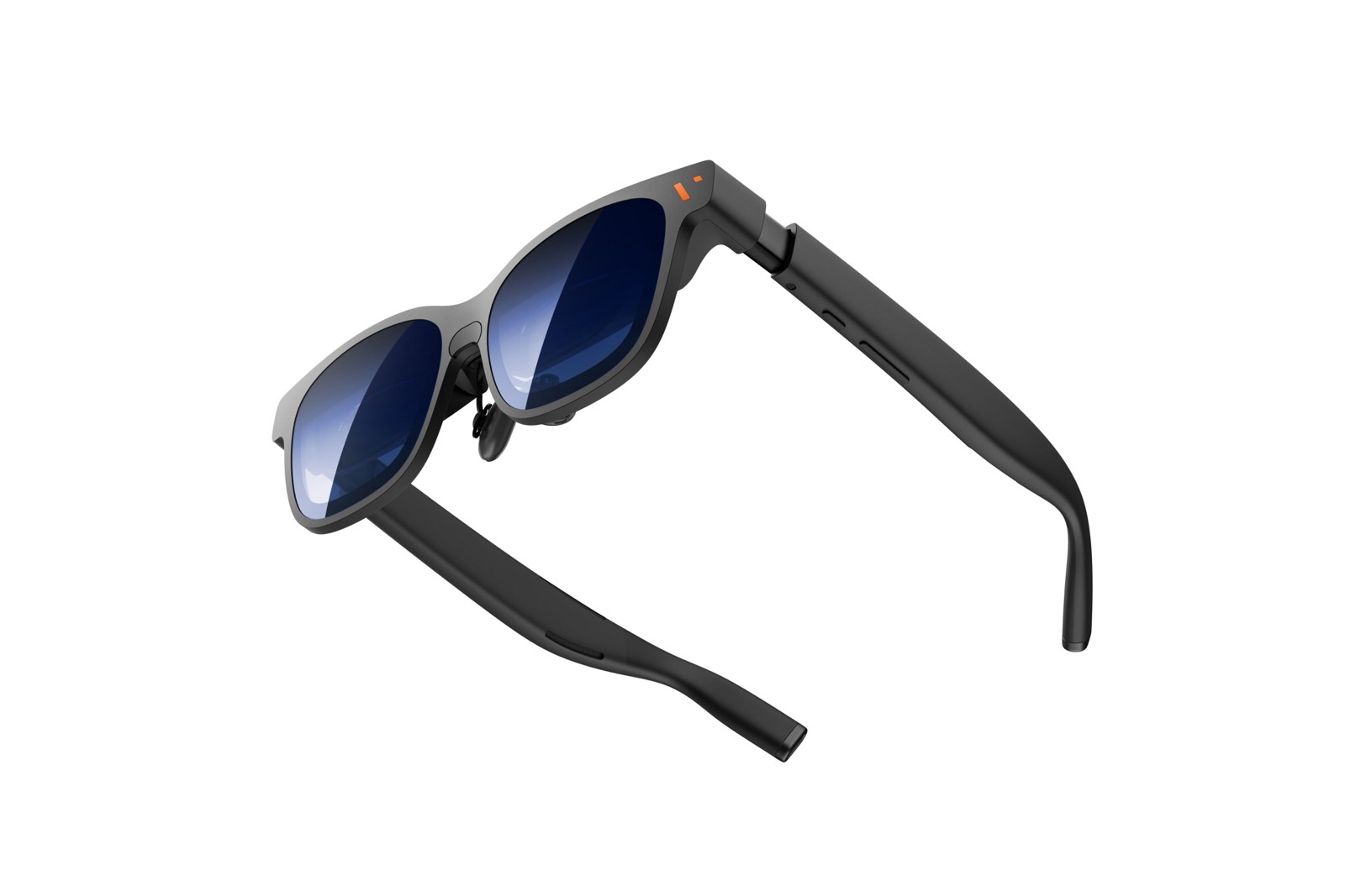 VITURE Pro 2 XR glasses in black with dark tinted lenses, shown from the side